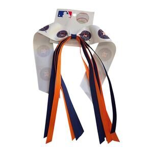 MLB Houston Astros Pony streamer licensed bow Ponytail #22 Baseball Fan